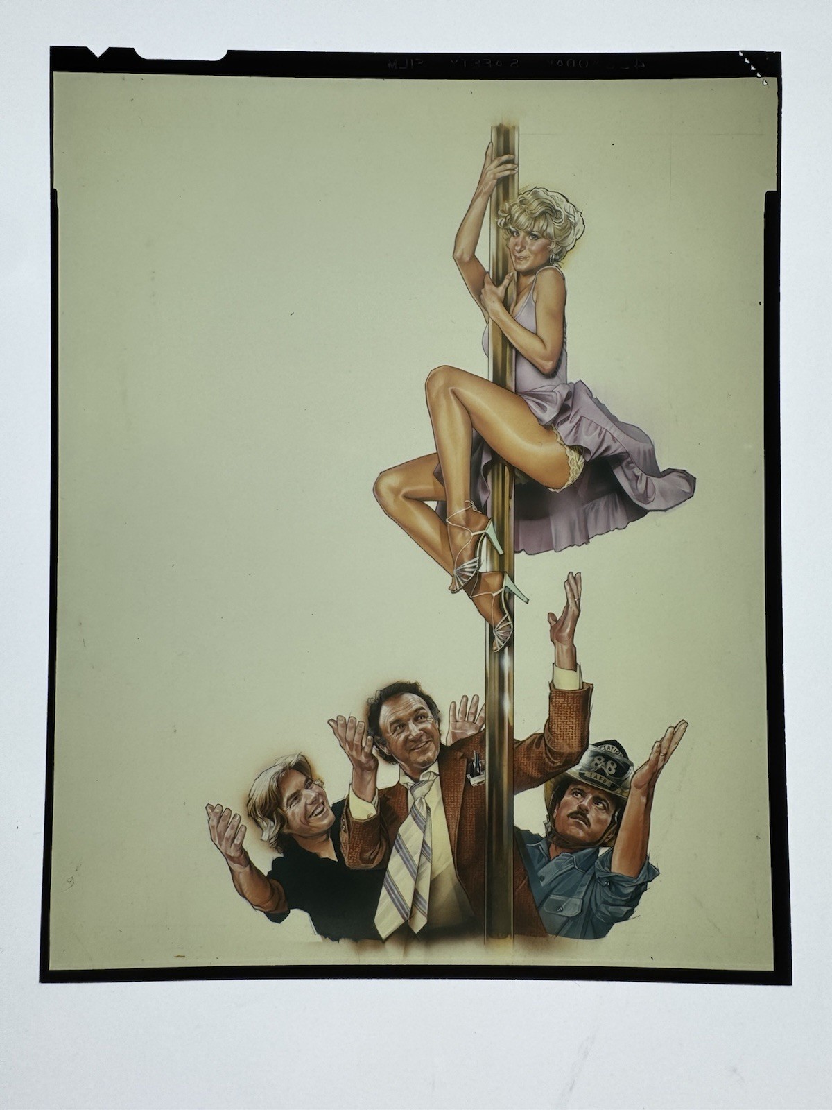 ALL NIGHT LONG – 1981 Original Movie Poster Art Photo 4×5 Transparency UNIVERSAL