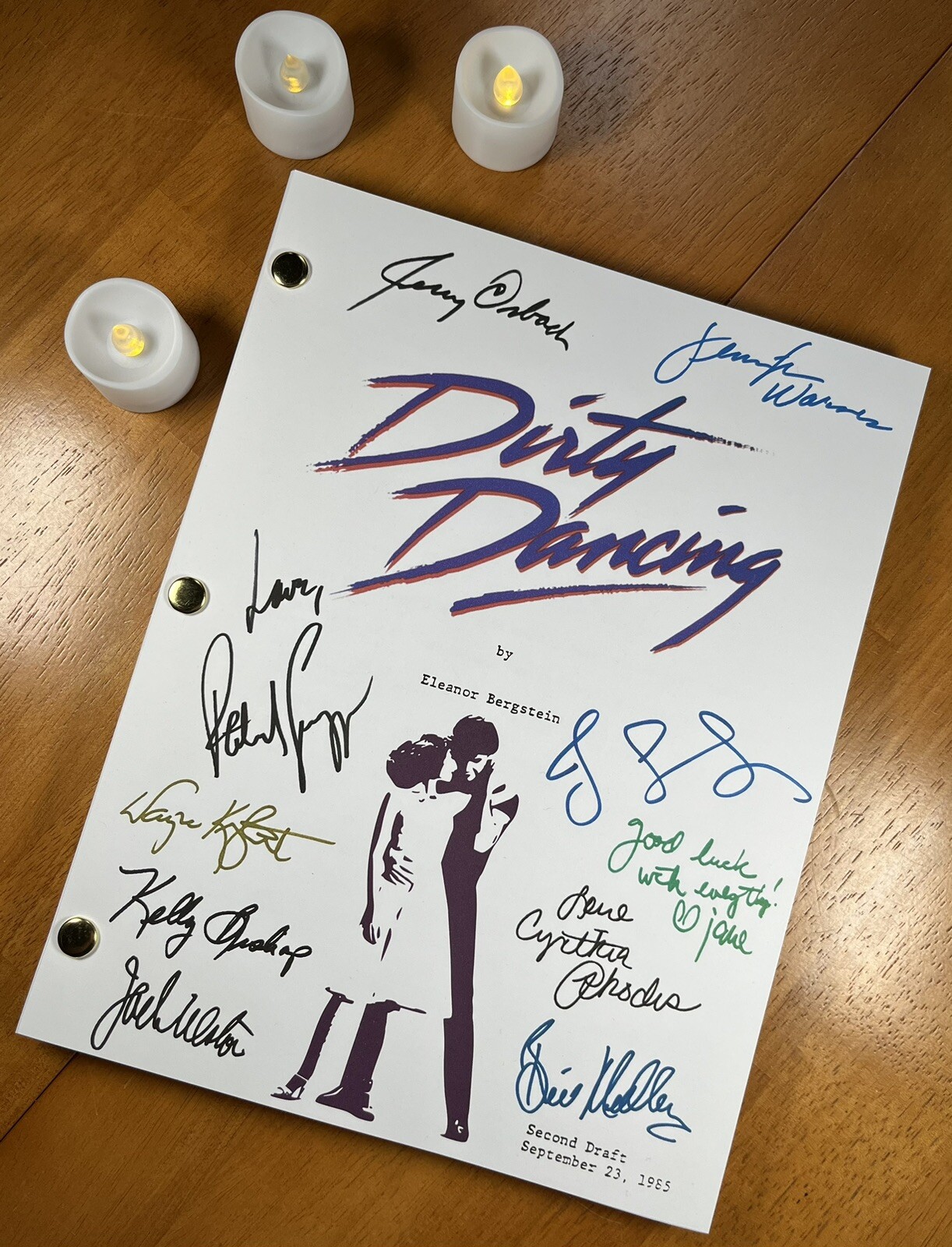 Dirty Dancing Script Signed- Autograph Reprints- 122 Pages- Patrick Swayze