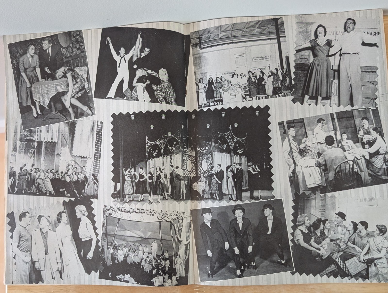 The Pajama Game program Shubert Theater Boston 1950s with the original insert