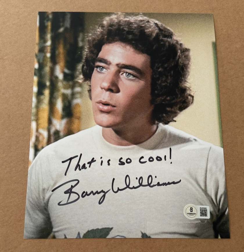 BARRY WILLIAMS SIGNED BRADY BUNCH 8X10 PHOTO BECKETT COA HAND SIGNED #2