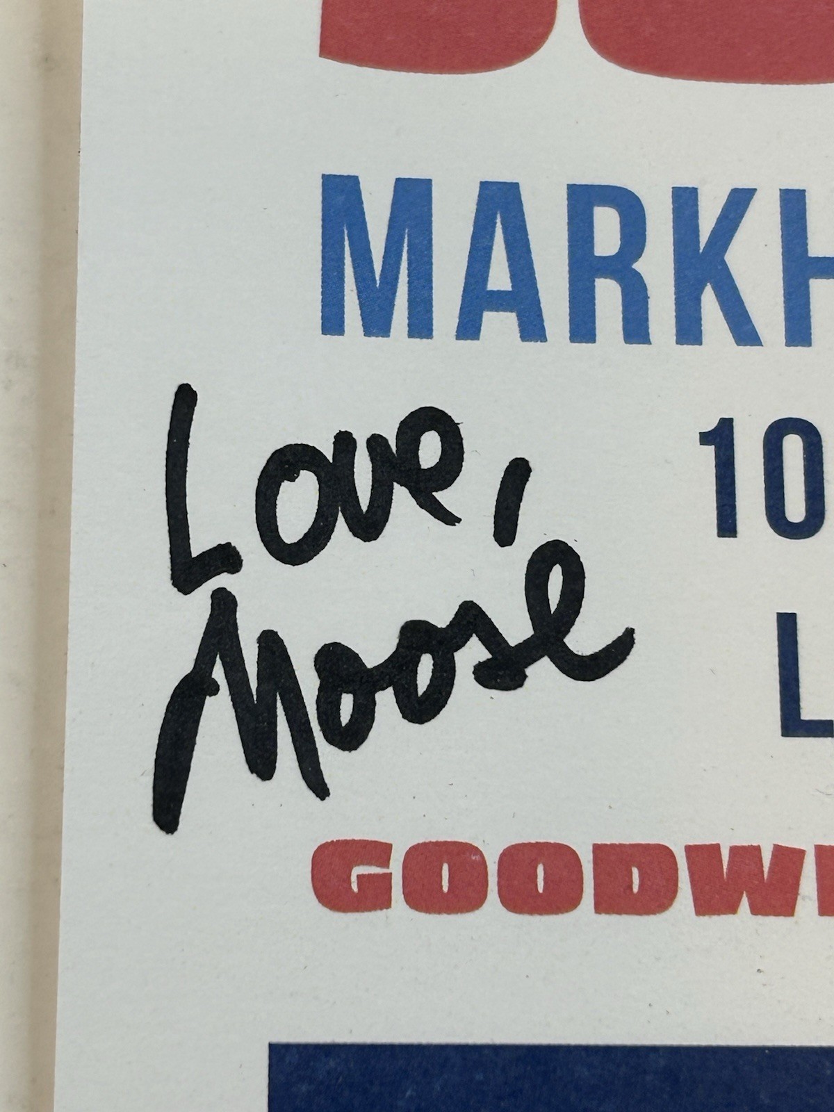 TOASTERS N MOOSE Signed Autograph Poster Print Goodwill Thrift Store Singers