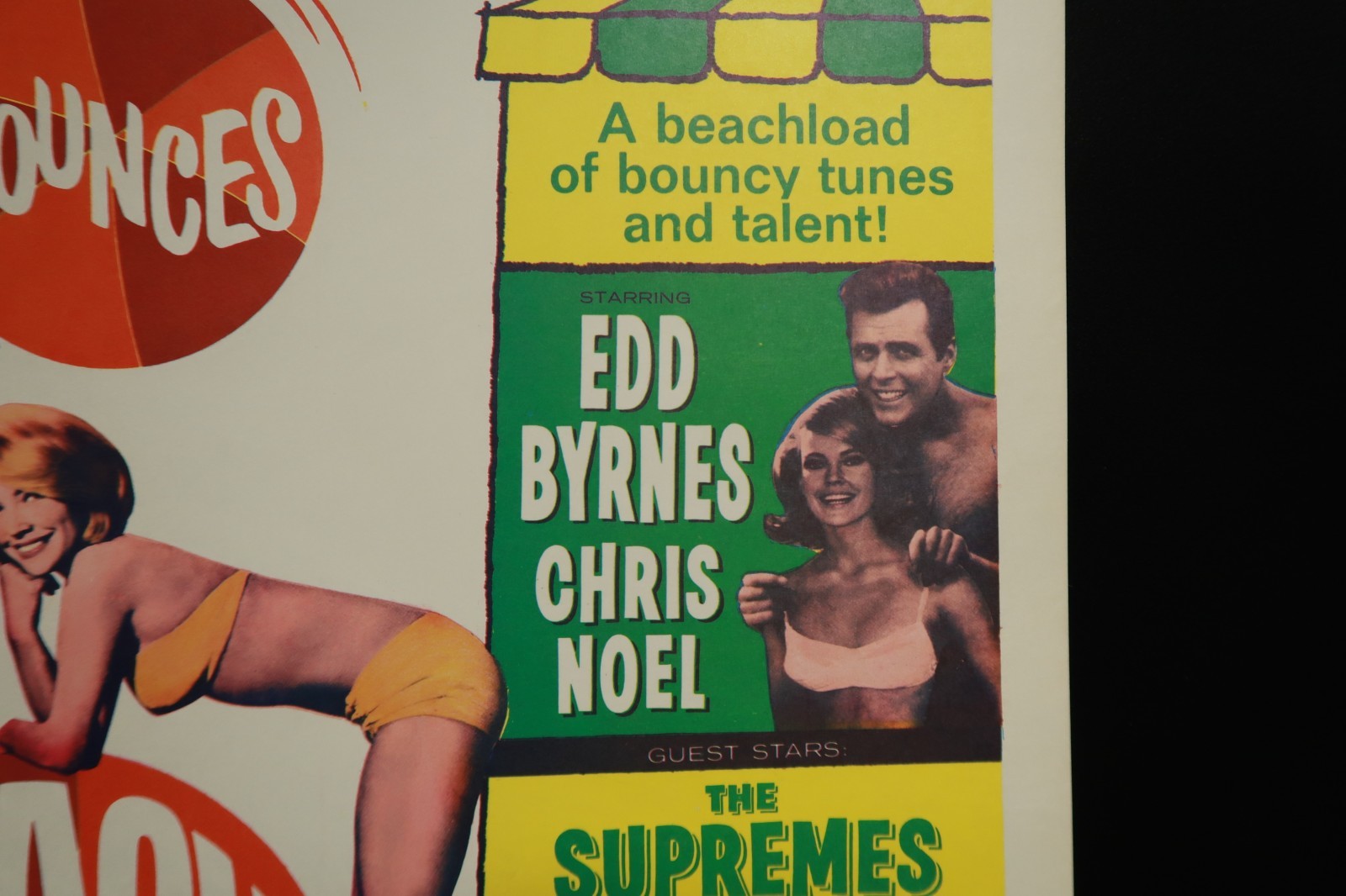 Beach Ball Window Card 1965 Movie Poster 14 x 22 NSS 65/310 Four Seasons Hondell