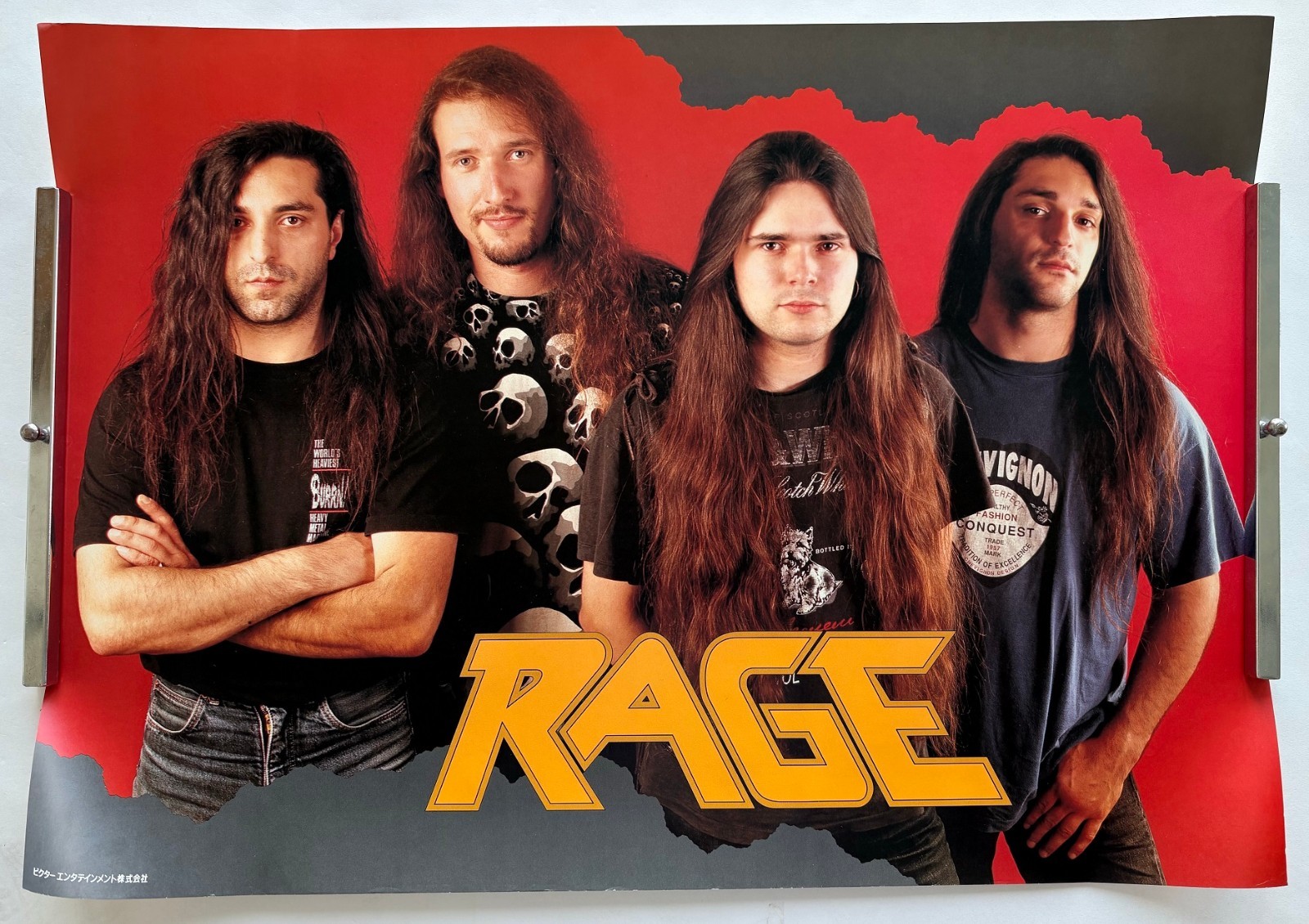 RAGE Japan PROMO ONLY poster OFFICIAL 59x42cm FREE SHIP speed metal GERMAN ROCK