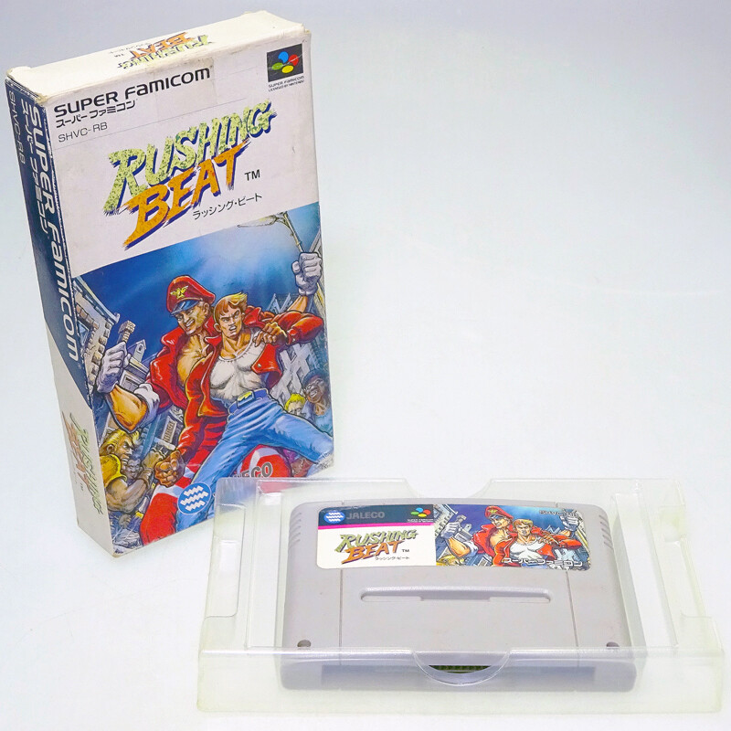 RUSHING BEAT Nintendo SFC Super Famicom Japan Import NTSC-J Boxed somewhat used