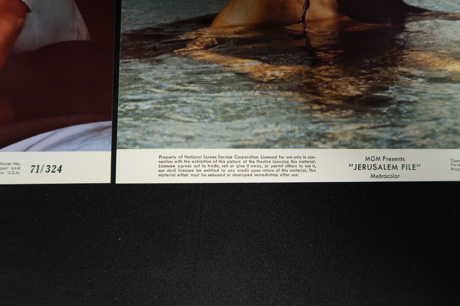 Jerusalem File 1971 Lobby Cards Mini Stills 8 x 10 NSS 71/324 Bruce Davison