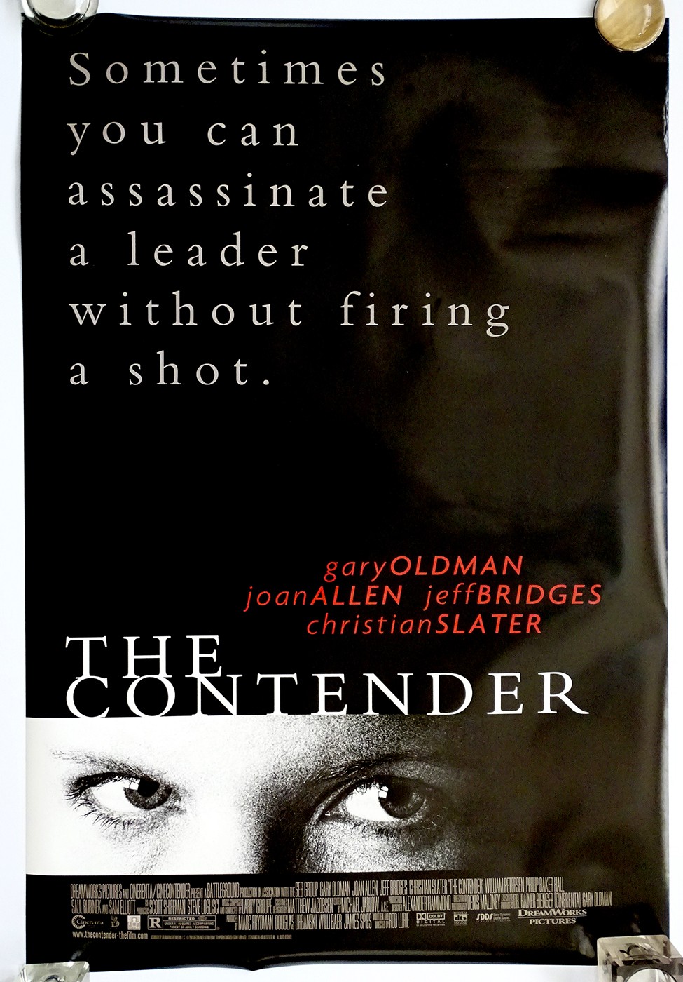 27×40 Vintage DS 2000 Original THE CONTENDER Movie Poster / GARY OLDMAN
