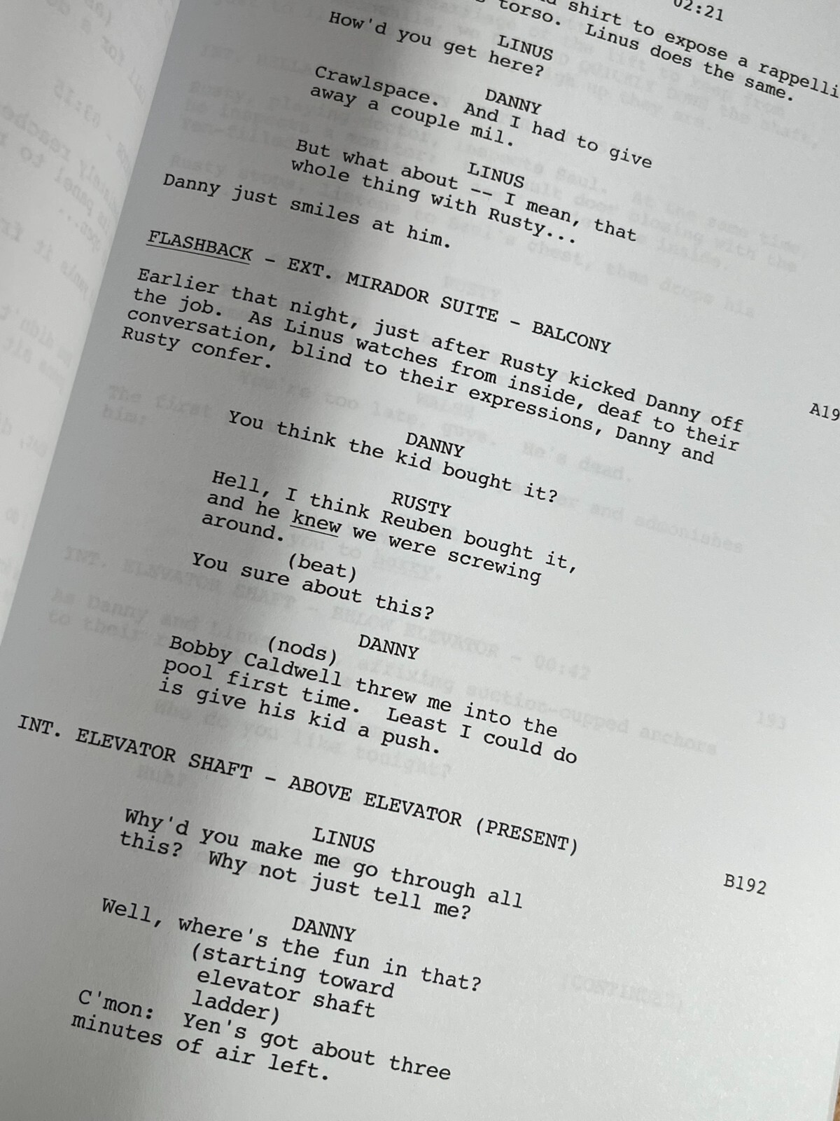 Ocean’s Eleven Script Signed- Autograph Reprints- George Clooney- Ocean’s 11