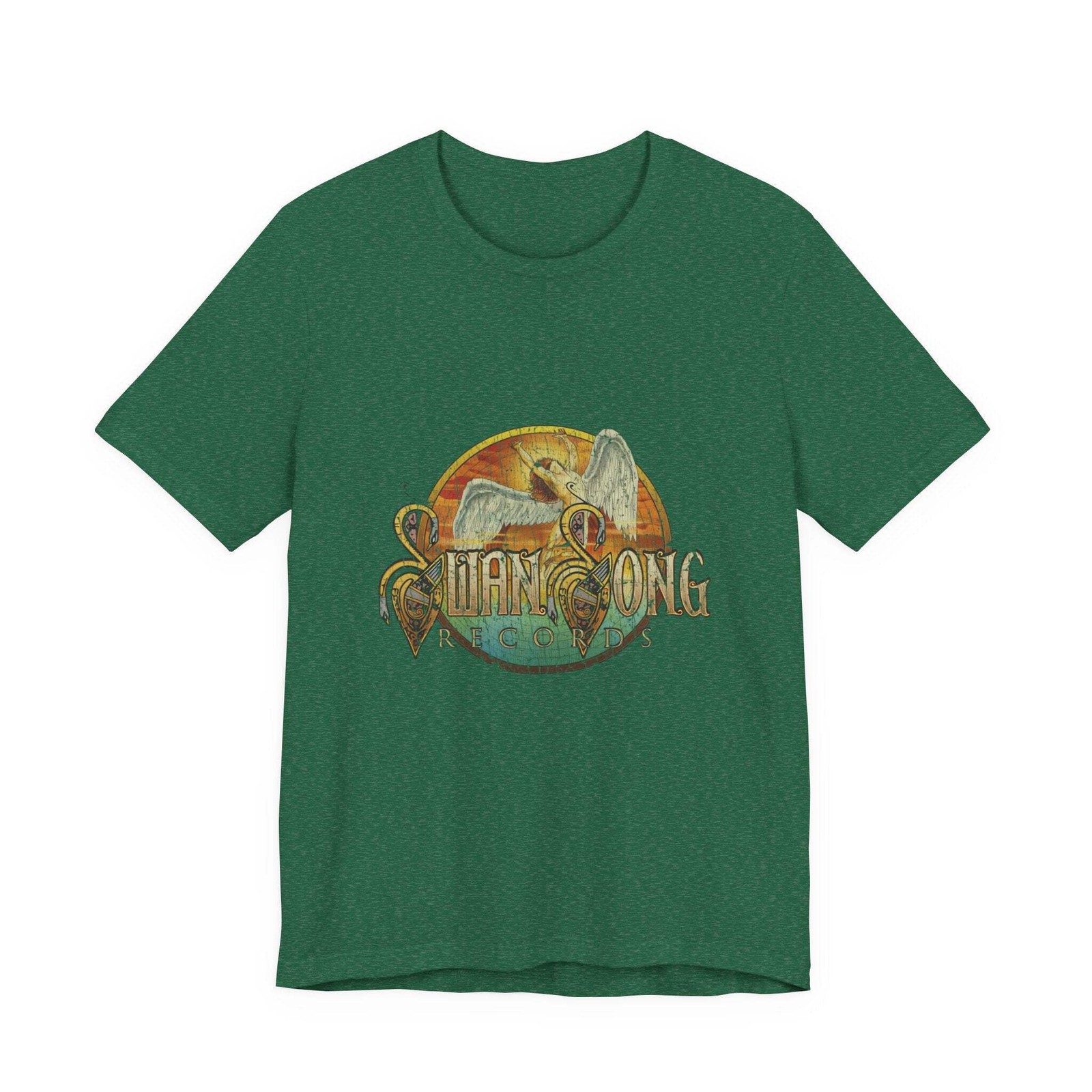Vintage Swan Song Records Label Logo Unisex Jersey Short Sleeve T-Shirt