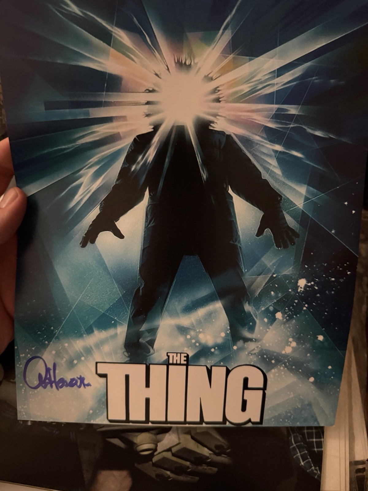 signed photo 8×10 Alan Howarth John Carpenter The THING Musician Sound FX