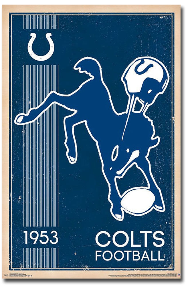 INDIANAPOLIS COLTS RETRO LOGO REFRIGERATOR MAGNET CHRISTMAS GAG GIFT MAN CAVE