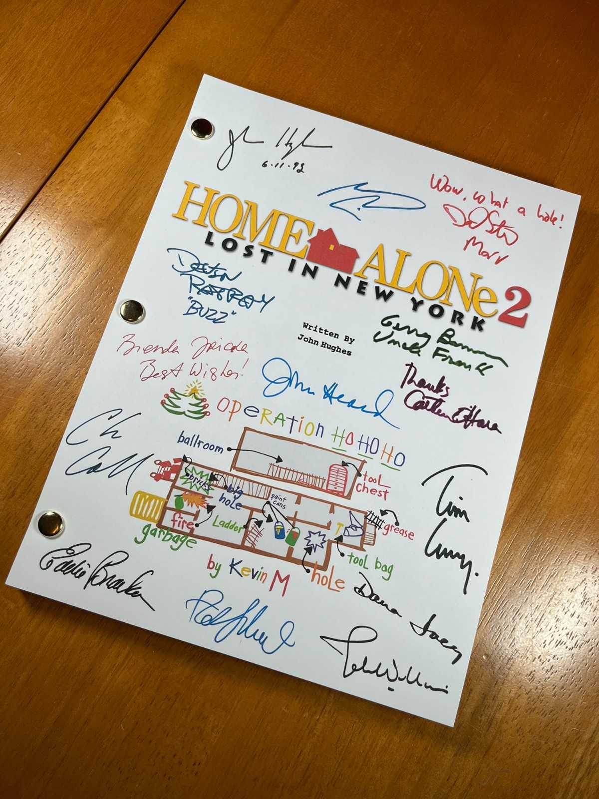 Home Alone & Home Alone 2 Scripts Signed- Autograph Reprints- Macaulay Culkin