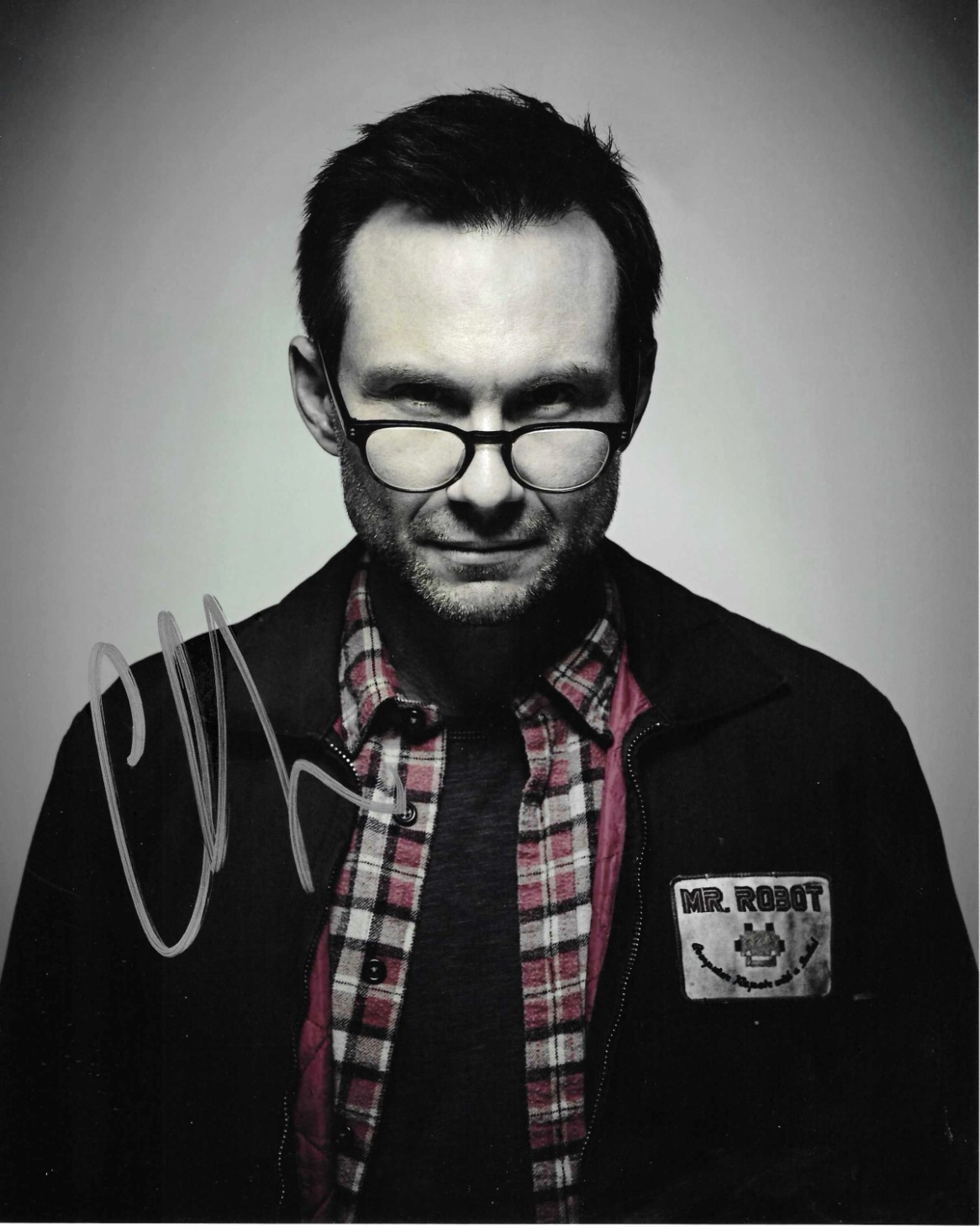 * CHRISTIAN SLATER * signed 8×10 photo * MR. ROBOT * COA *