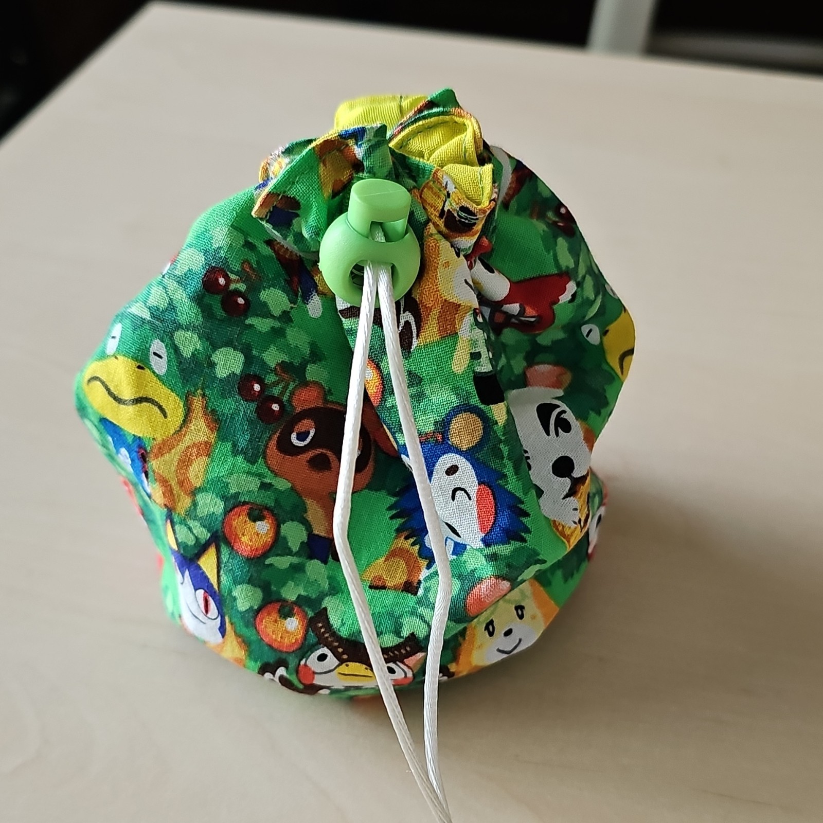 Drawstring Pouch Animal Crossing Character Print
