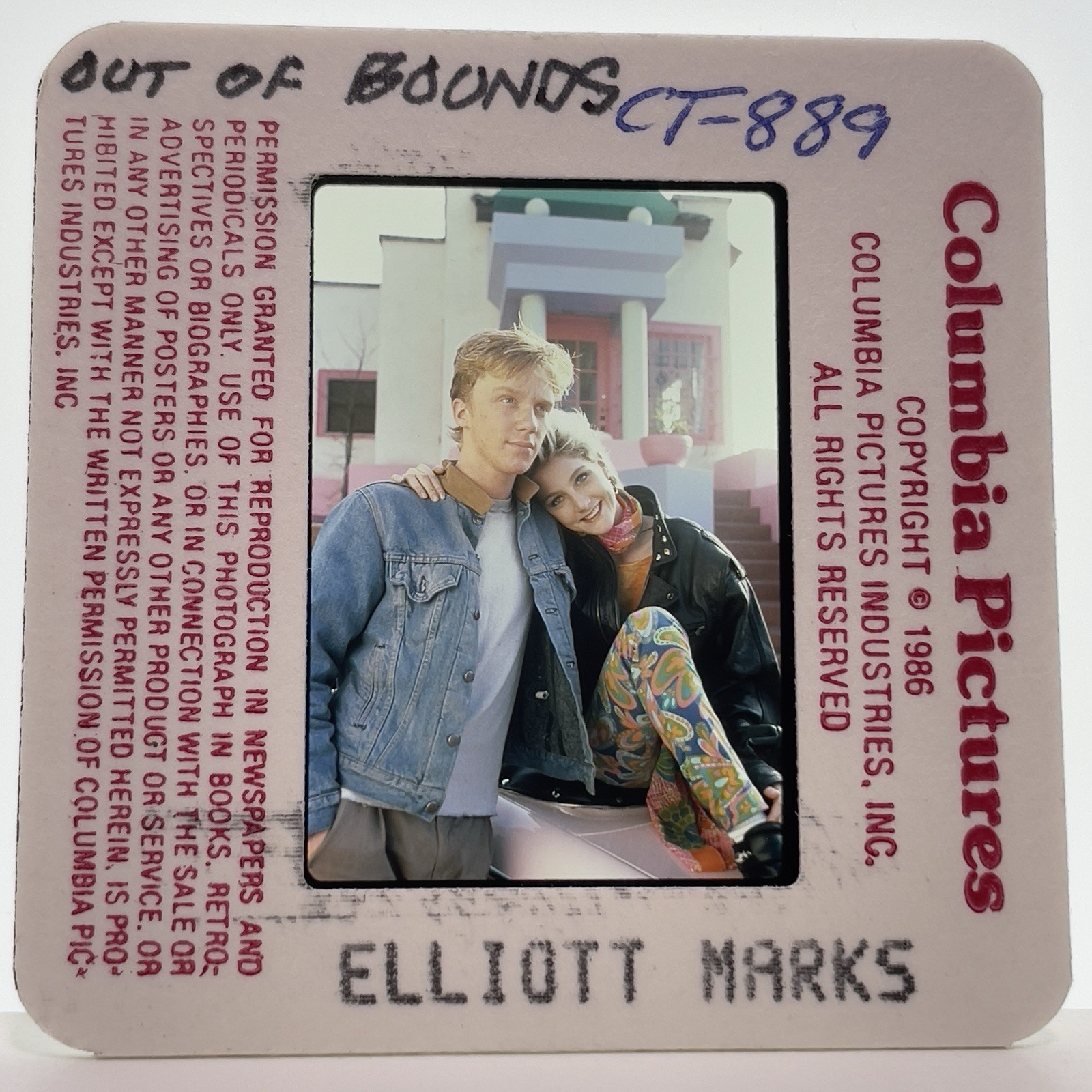 35mm Slide Anthony Michael Hall in Out of Bounds 80s Movie Vtg Publicity #3