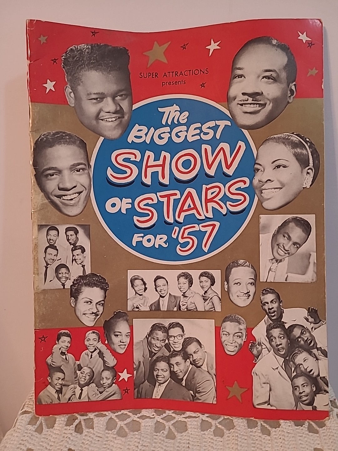 Biggest Show Stars For ‘57 Concert Program FATS DOMINO Chuck BERRY Black Artist
