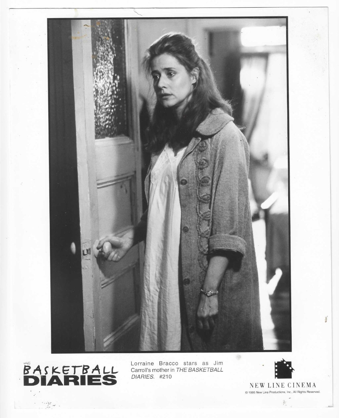 1995 Press Photo Actress Lorraine Bracco in The Basketball Diaries Movie