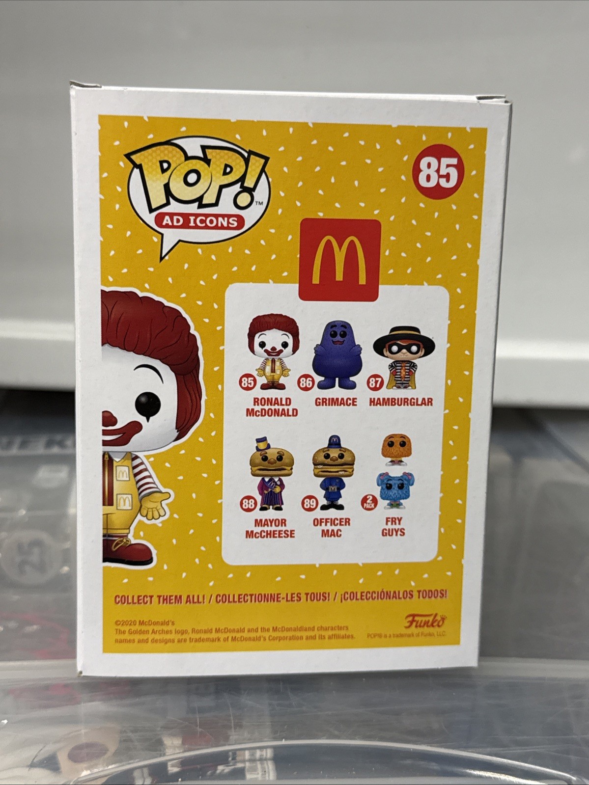 Squire Fridell Signed Funko Pop Ronald McDonalds Ad Icon #85 Beckett D1