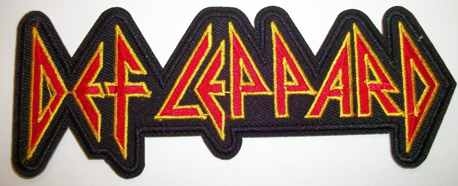 Def Leppard~Embroidered Patch~5 5/8″ x 2 1/8″~Iron Sew On