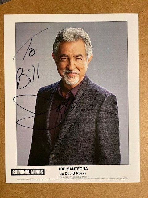 Joe Mantegna Criminal Minds Boldly Signed 8×10 Photo with COA