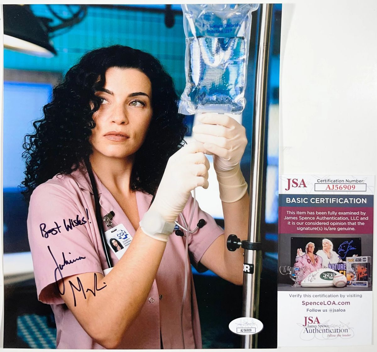 Julianna Margulies Signed ER 8×10 Photo A Autograph Carol Hathaway JSA COA