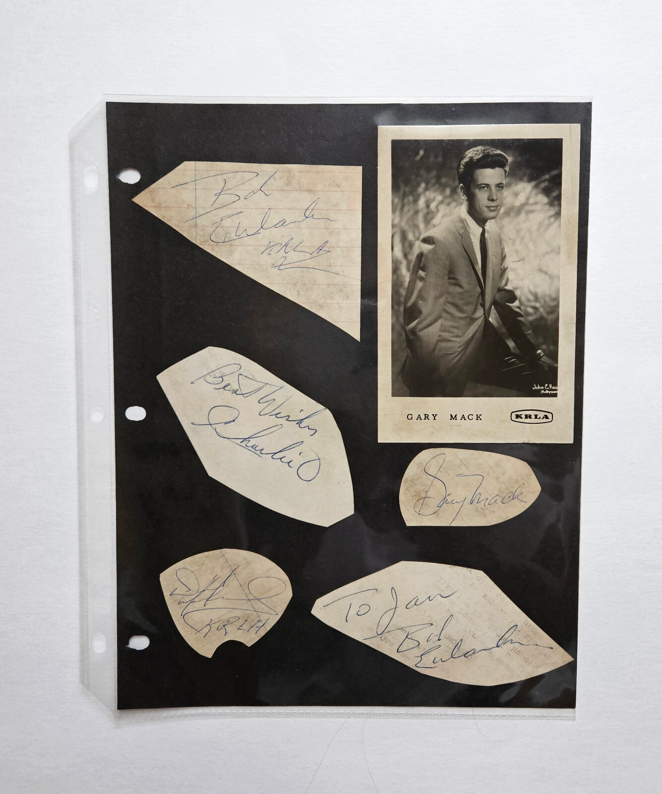CASEY KASEM, BOB EUBANKS, & MORE 1964 -’65 AUTOGRAPHS KRLA RADIO DISC JOCKEYS