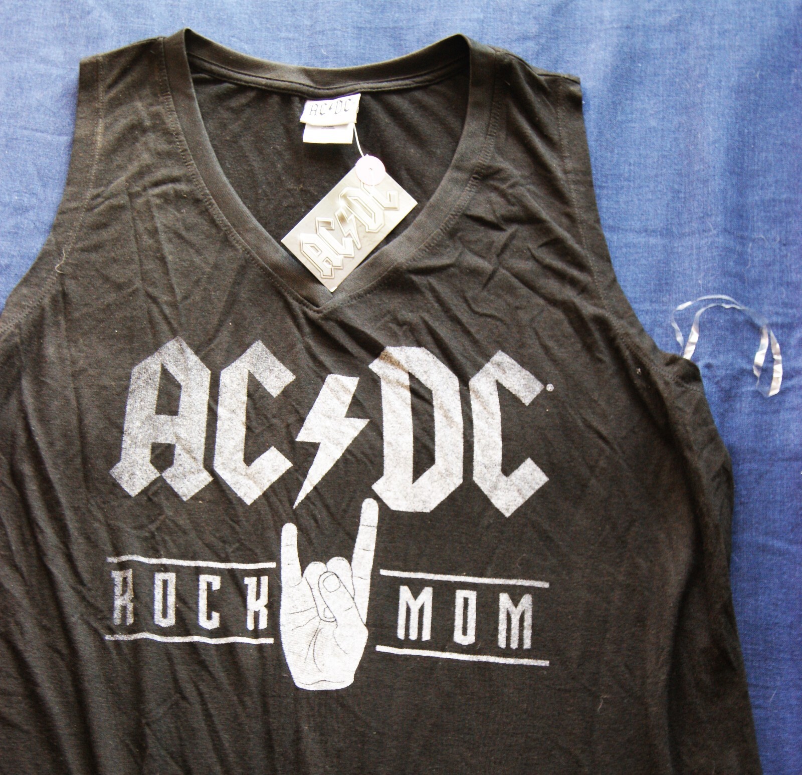 AC-DC Rock Mom T-shirt Tank Top Size 1X NEW