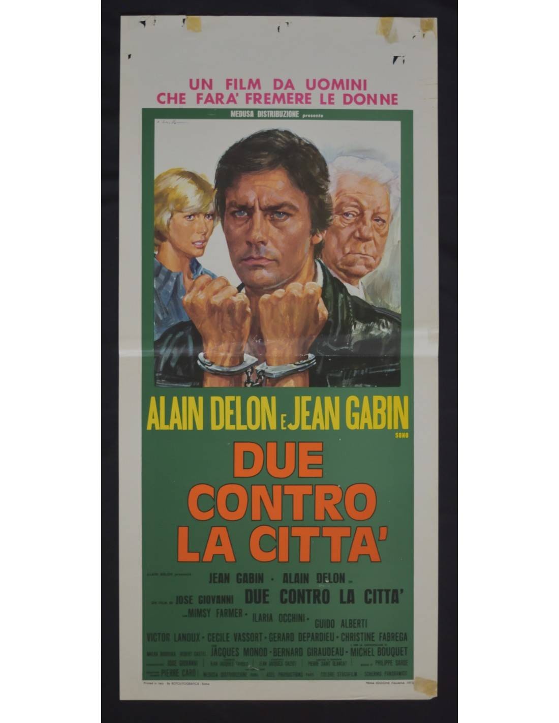 Poster Due Against The City Alain Delon Jean Gabin B403