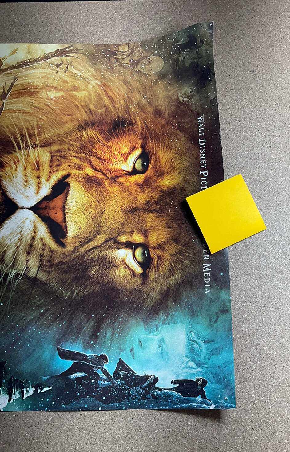 THE CHRONICLES OF NARNIA MOVIE POSTER Original SS 27x 18.5 With Narnia Map