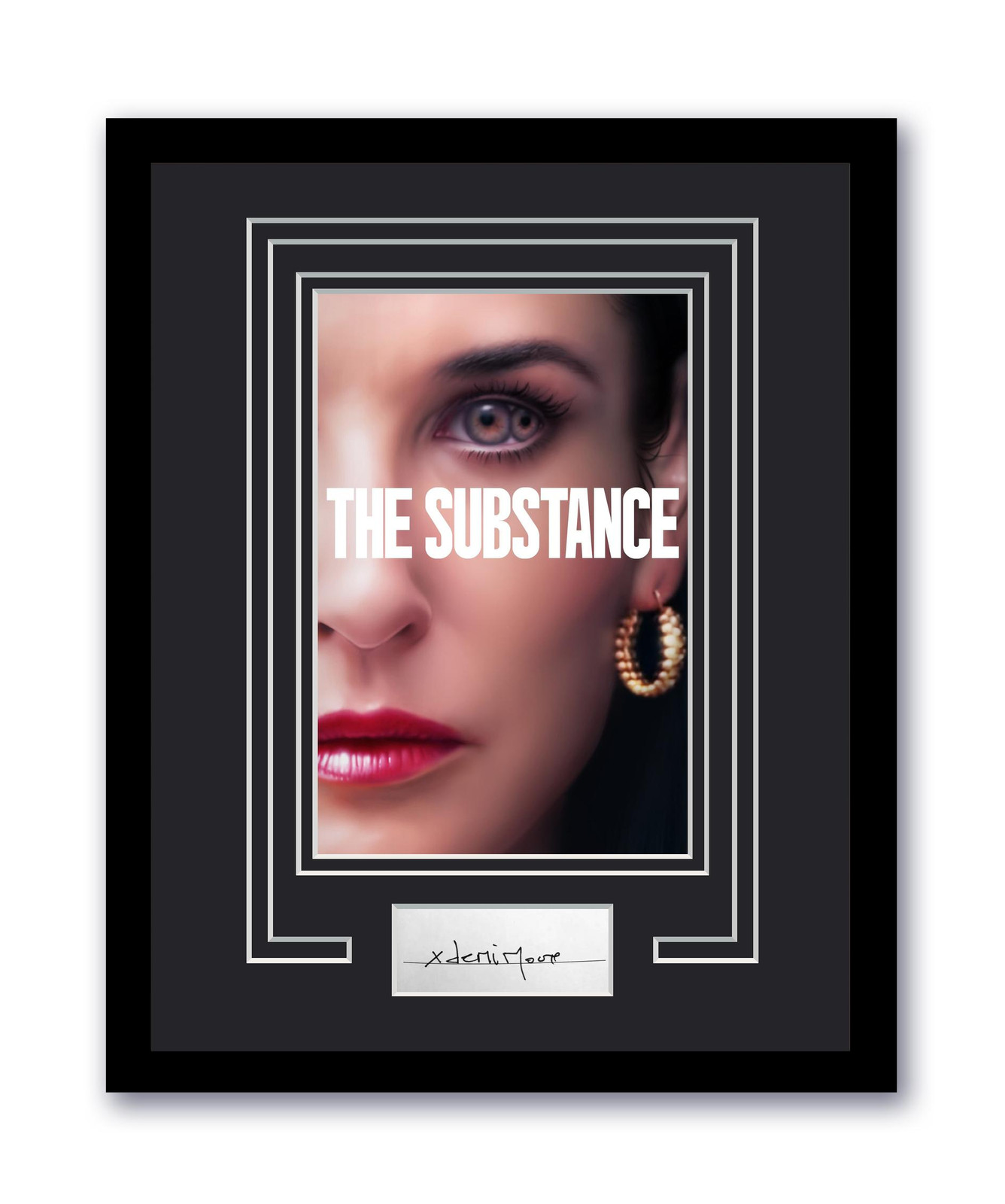 The Substance Demi Moore Autographed Signed 11×14 Framed Photo ACOA