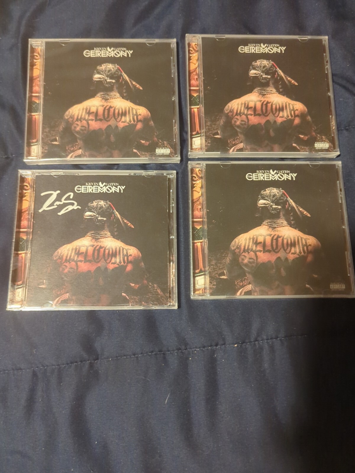 Kevin Gates Ceremony Signed Art Card Cd Autographed Rare