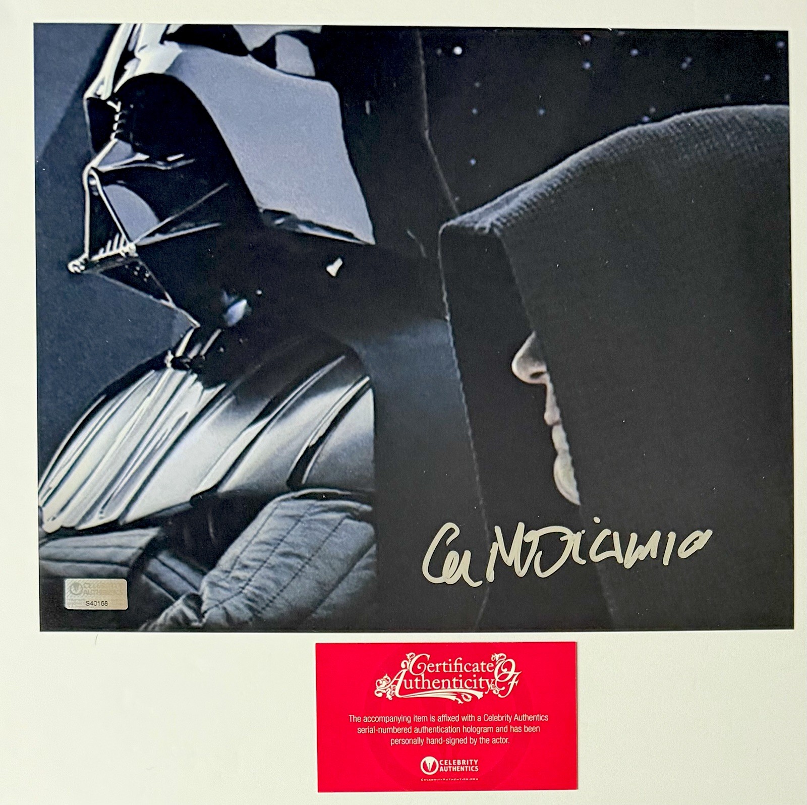 IAN MCDIARMID SIGNED • CELEBRITY AUTHENTICS • STAR WARS PHOTO • EMPEROR VADER
