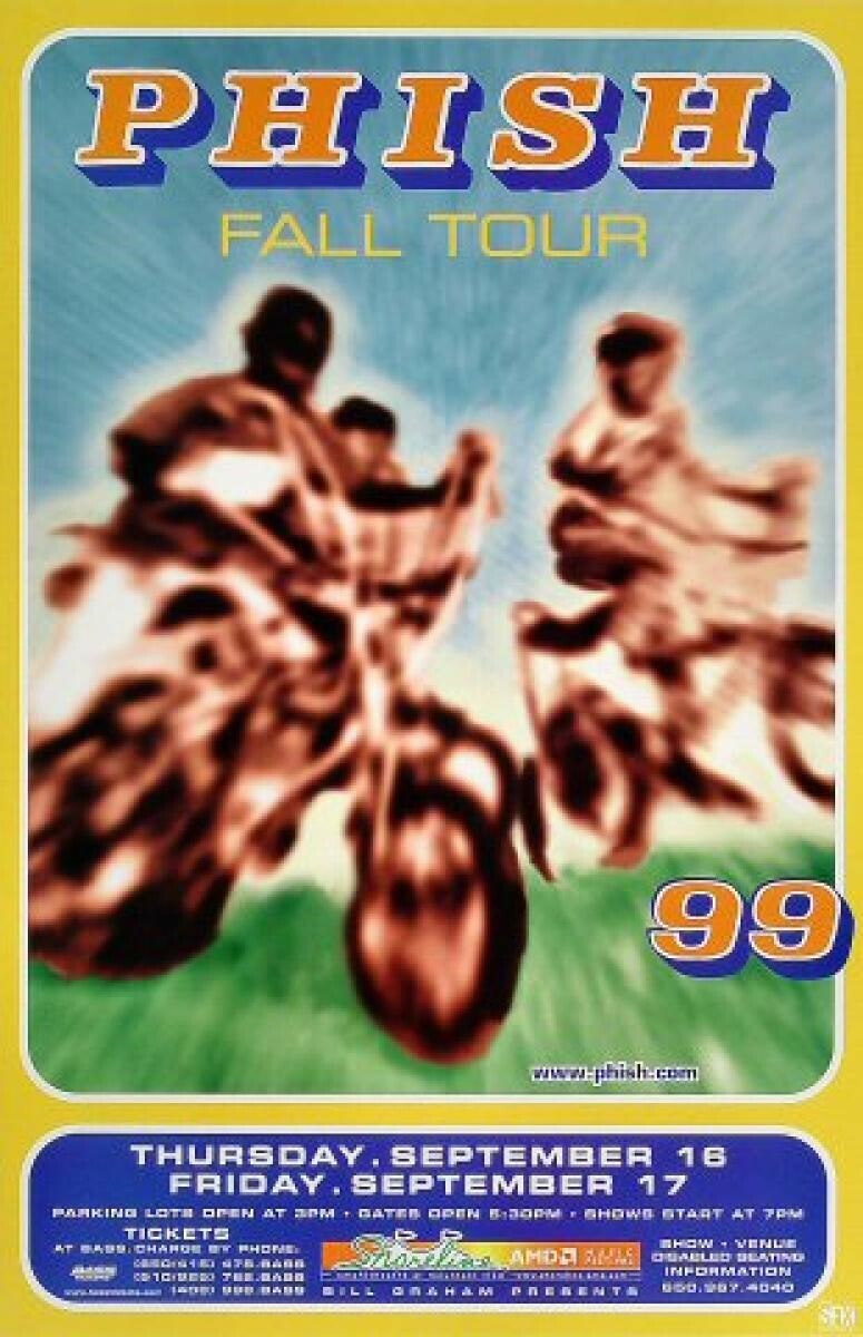 Phish Poster Fall Tour Sept 16 17 1999