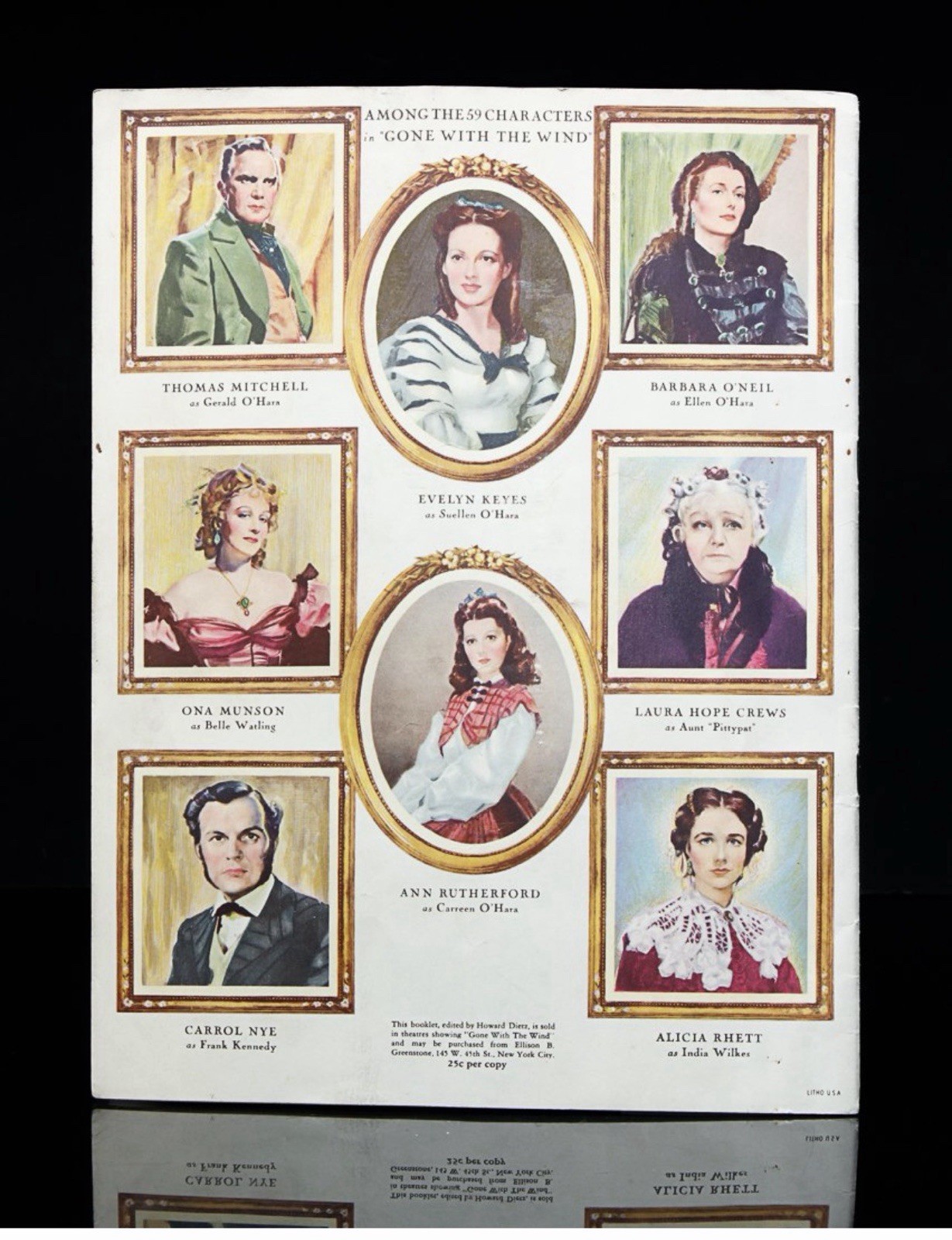 Gone With The Wind 1939 Signed Program Clark Gable Vivien Leigh 29 Cast Members