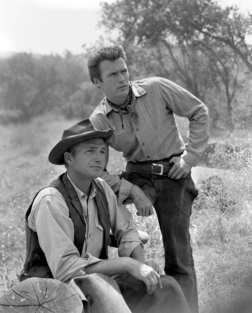 Western Rawhide Eastwood TV Studio Photo Framing Print Vintage Poster 8 x 10