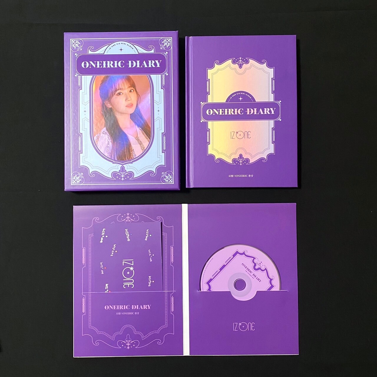 iz*one 3rd Mini Album oneiric diary Nako set Oneiric ver. + 3photo cards IZONE