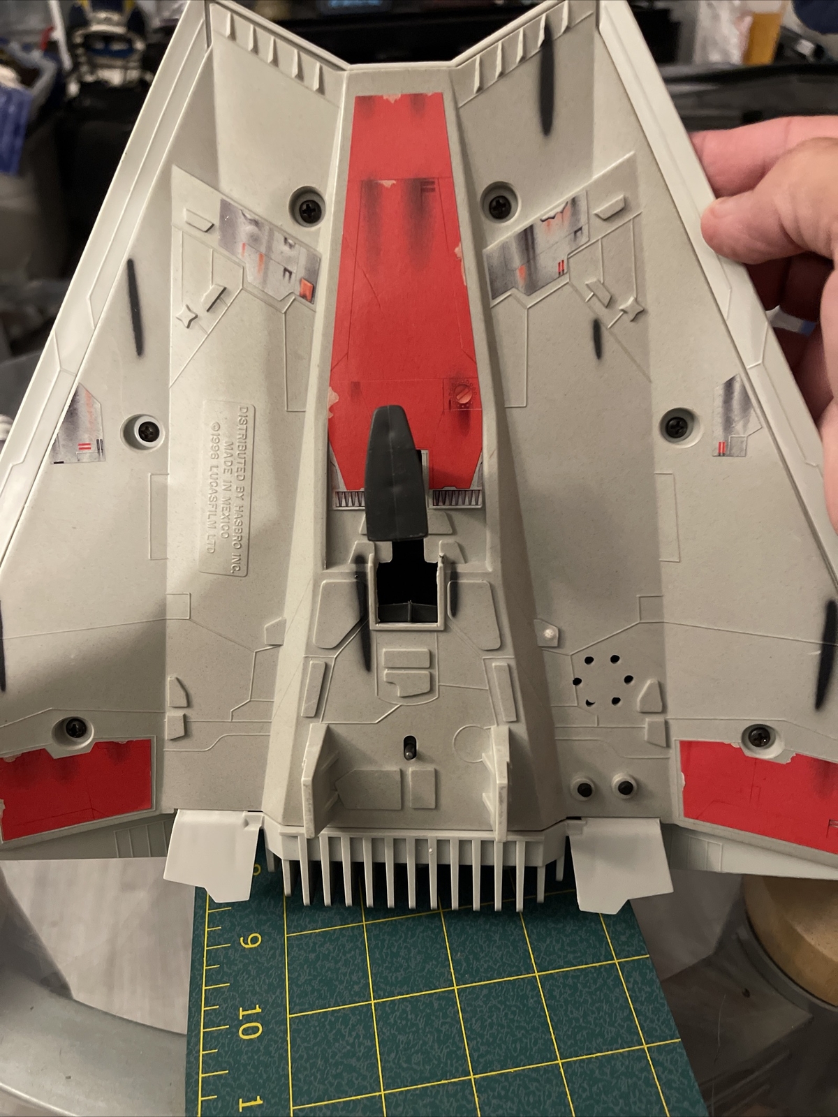 STAR WARS SNOWSPEEDER HASBRO POTF2 1996 shell Electronics Work Incomplete