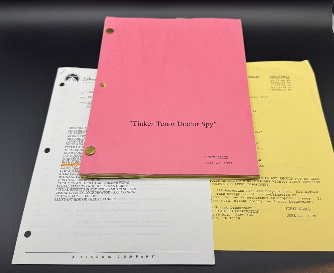 Star Trek Voyager Script LOT Annotated +PRODUCTION Docs +COA -S06E04 GENUINE