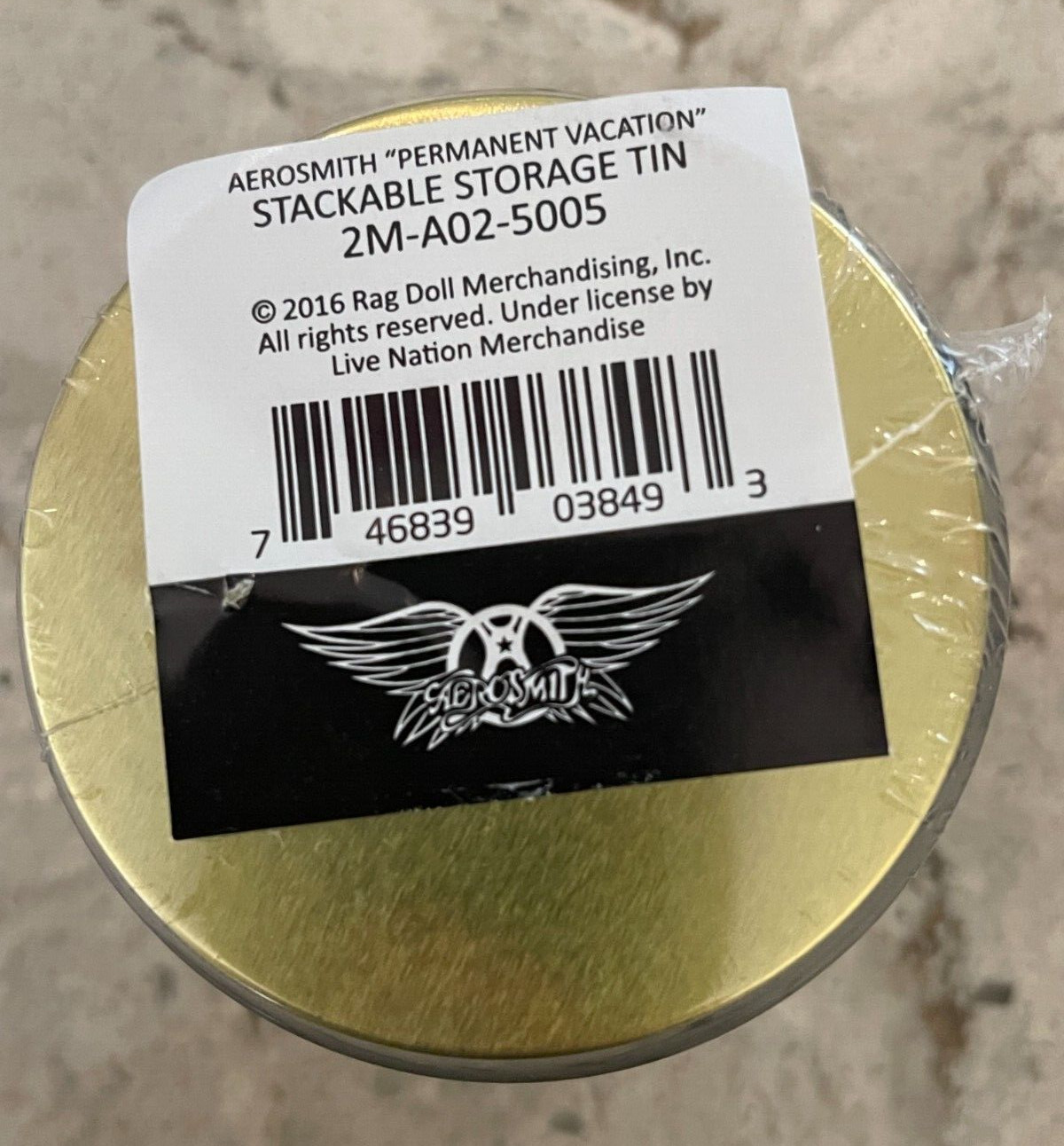 AEROSMITH – Permanent Vacation Stackable Stash Tin ** NEW & SEALED **