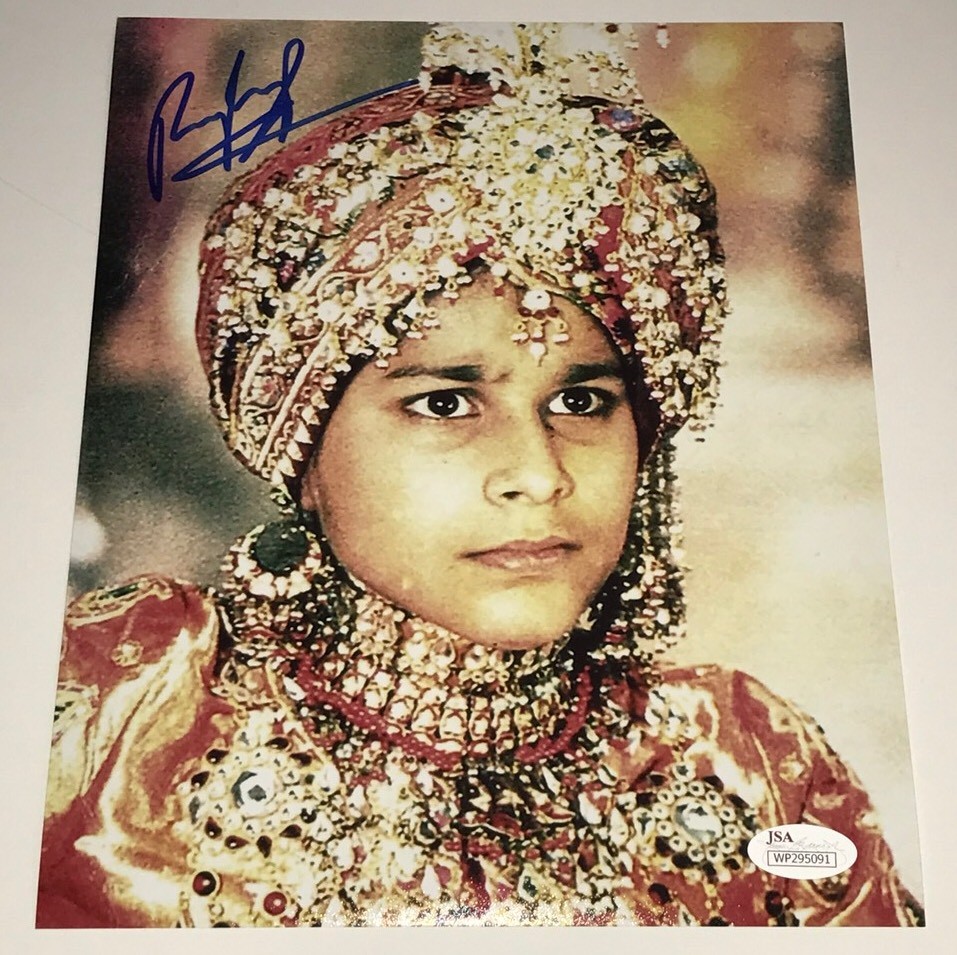 RAJ SINGH Signed INDIANA JONES 8×10 Photo TEMPLE OF DOOM Autograph JSA COA Cert