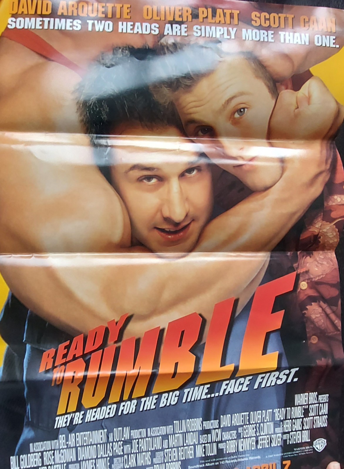 Ready to Rumble 2000 original 14×20 pro wrestling movie poster David Arquette