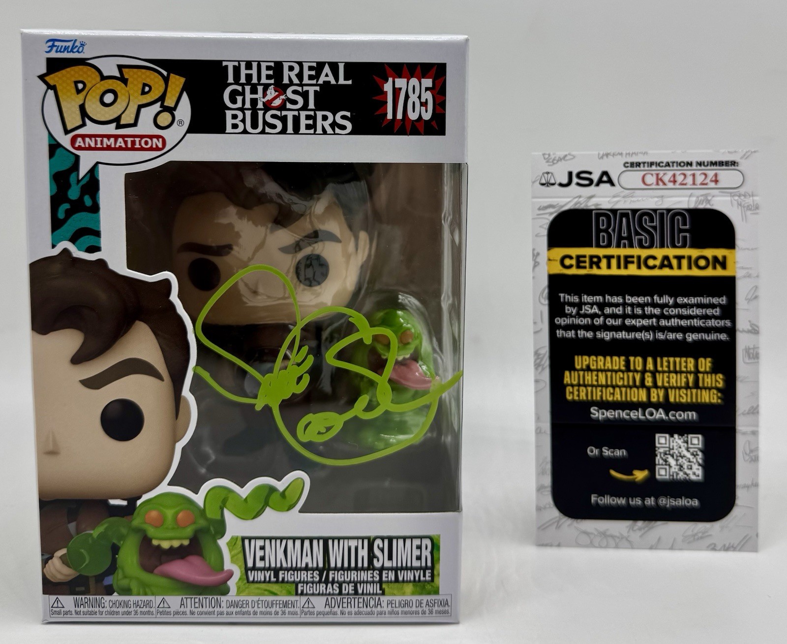 DAVE COULIER SIGNED AUTOGRAPH “VENKMAN” THE REAL GHOSTBUSTERS FUNKO POP JSA COA