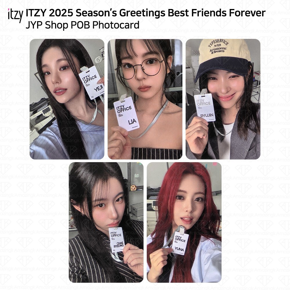 ITZY 2025 Season’s Greetings Best Friends Forever JYP Shop POB Photocard KPOP