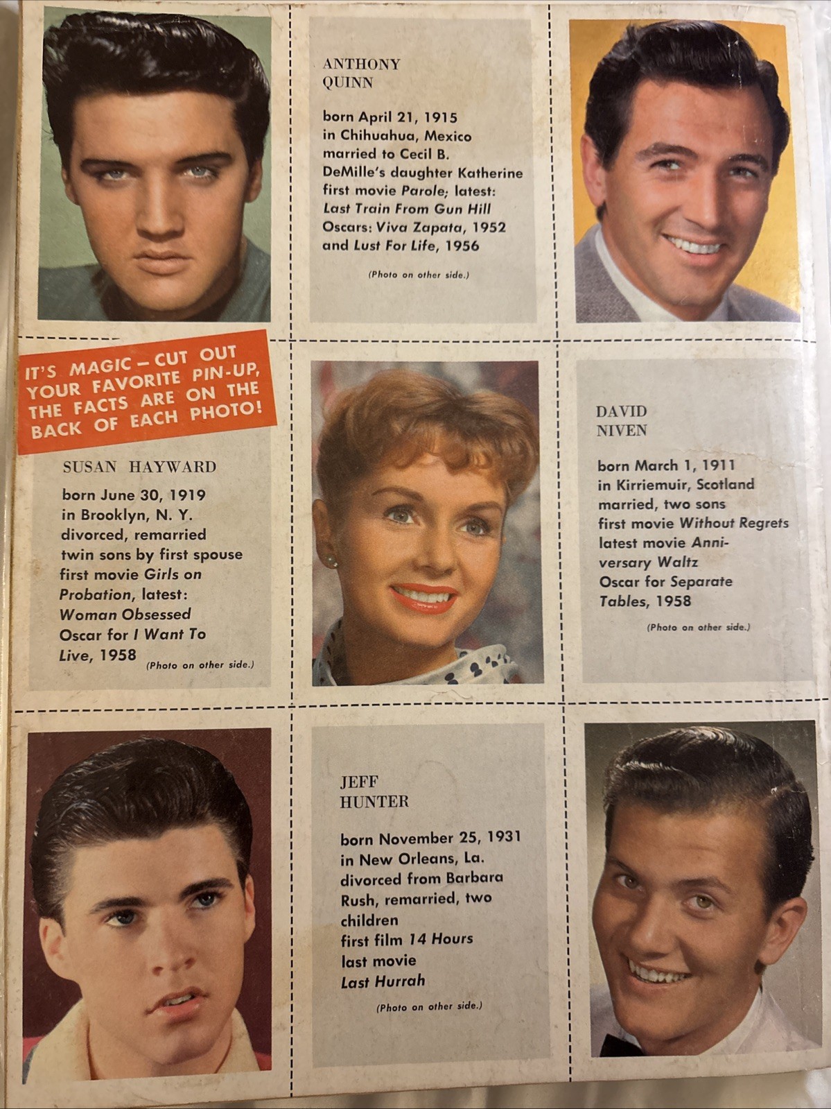Debbie Reynolds Autographed Movie Screen Yearbook Signed Elvis JSA COA 1959