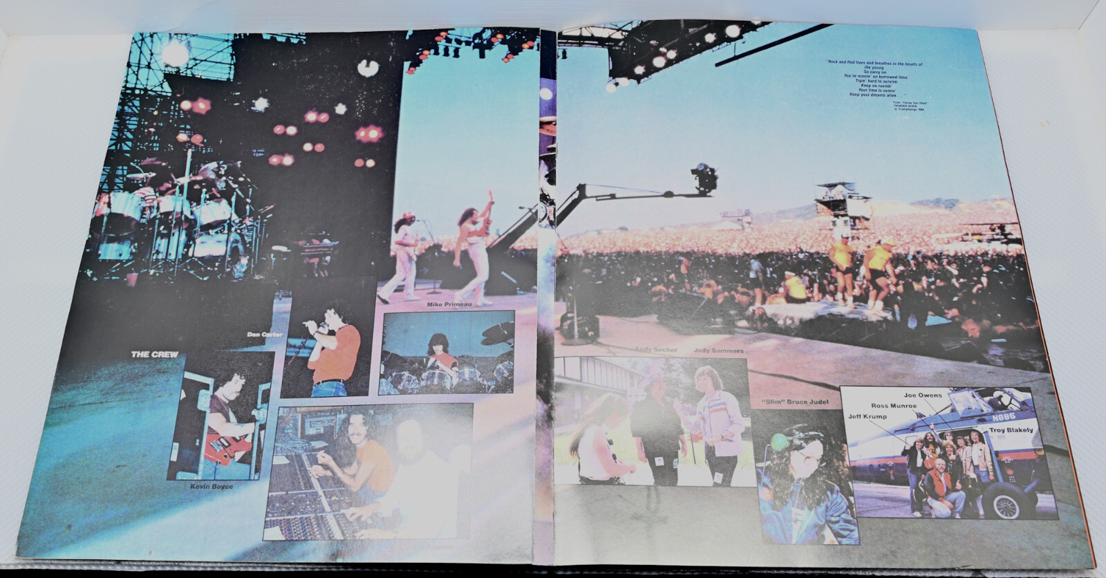 ✨Triumph – 1985 Thunder Seven World Tour Guide Book