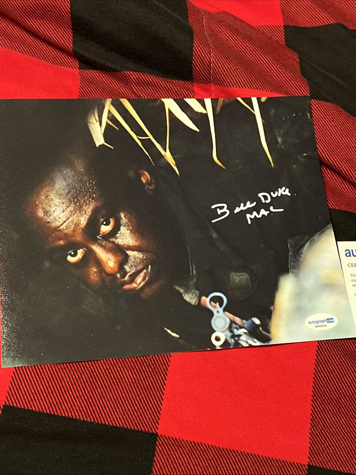 Bill Duke SIGNED AUTOGRAPHED Predator Commando Legend Actor Rare ACOA CERTIFIED