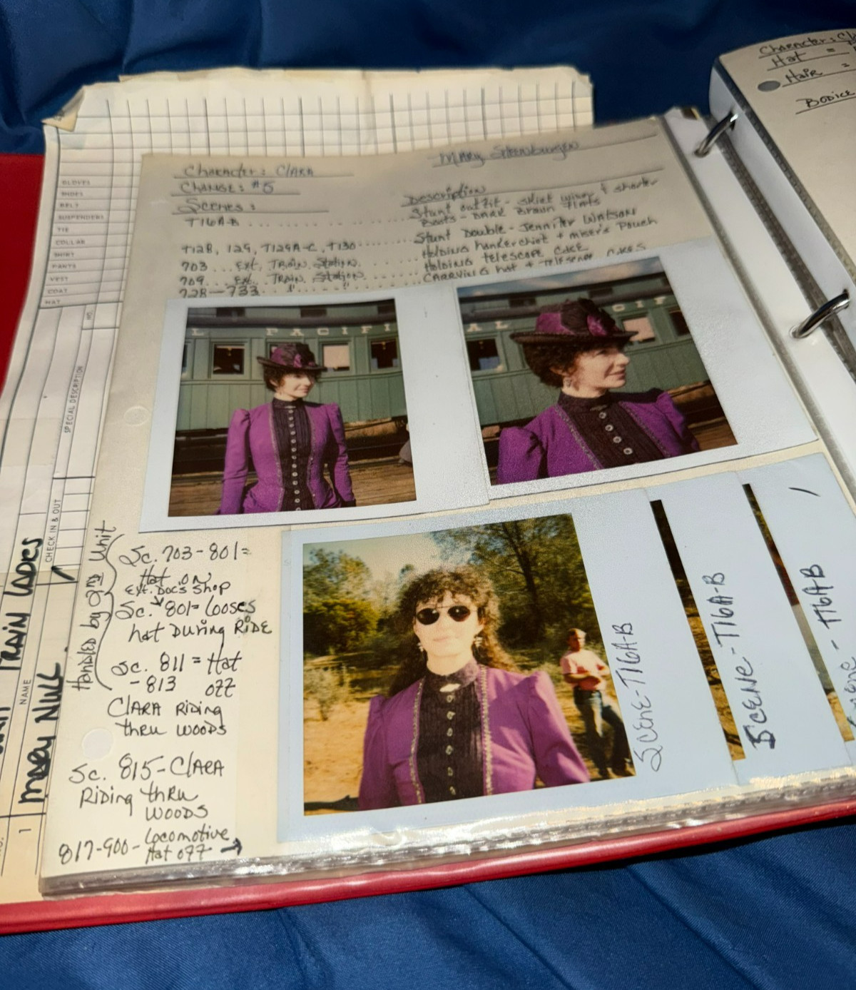 BACK TO THE FUTURE III/3 Original Movie Prop HUGE Lot ~Costume Design/Polaroids+