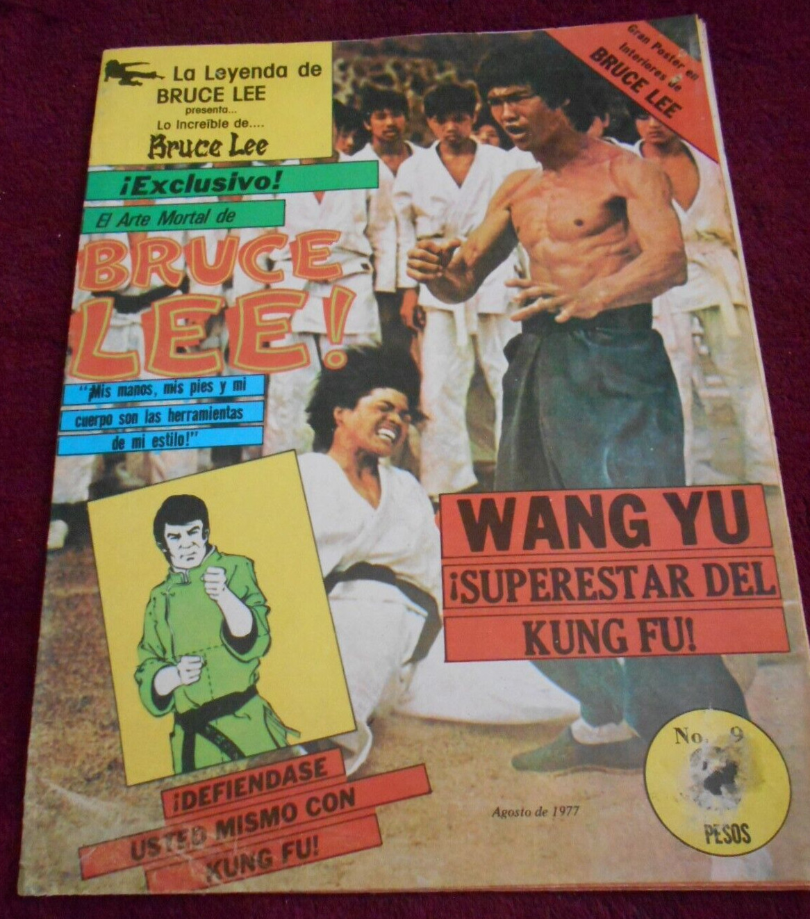 CARTEL magazine #9 BRUCE LEE SUPER POSTER 34X25″ KUNG FU GAME DEATH MARTIAL ARTS