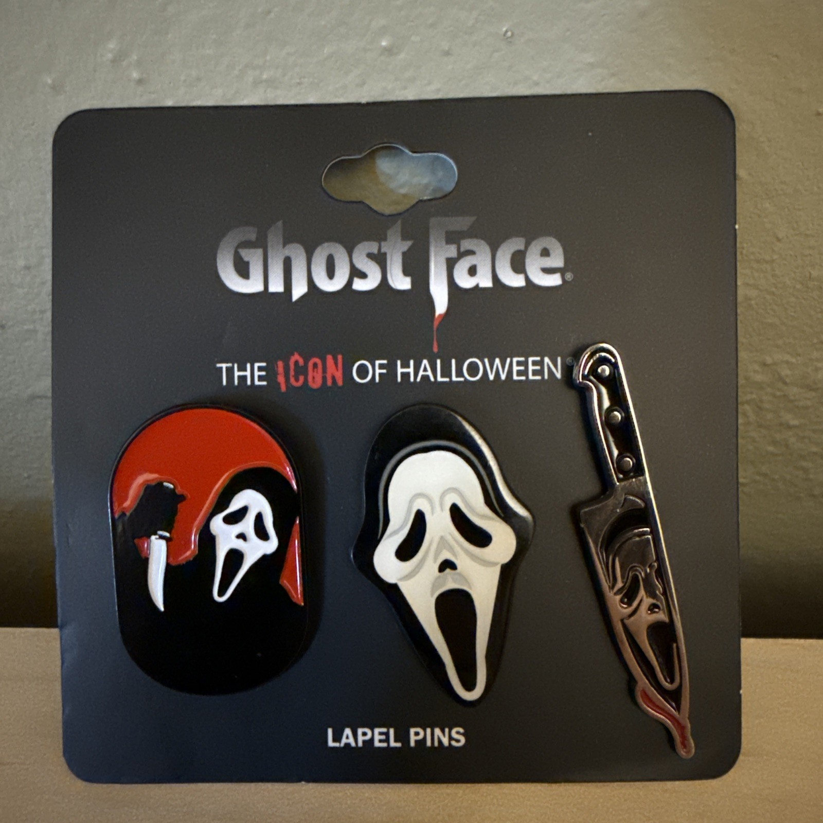 Bioworld Scream Ghost Face Variety Enamel Pin Set – Brand New