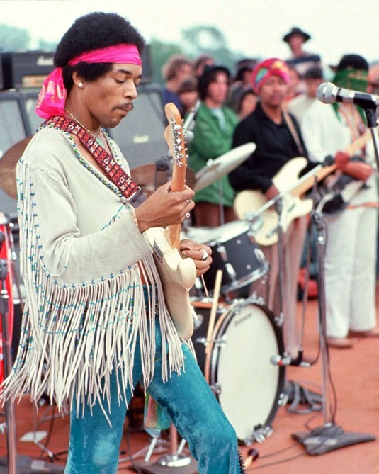 1969 Rock and Roll Guitarist JIMI HENDRIX Glossy 11×14 Photo Woodstock Print