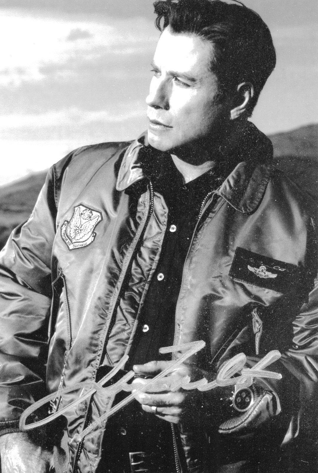 John Travolta Signed, Autographed 4×6 B/W Photo Includes COA